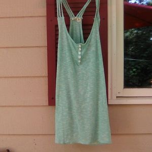 XL Turquoise Tunic Tank/Beach Cover-up
